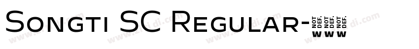 Songti SC Regular字体转换